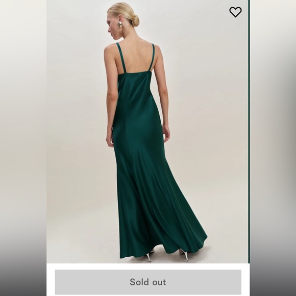 NWT! Tyler Satin Dress Green - Size 4 - Picture 6 of 8